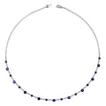 5,66 ct. Diamant Saphir Collier