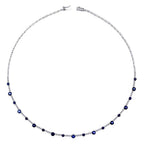 5.66 ct. Diamant Saphir Collier