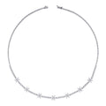4,88 ct. Diamant Blumen Collier