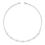 4.88 ct. Diamant Blumen Collier