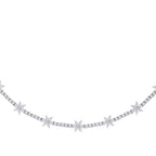 4.88 ct. Diamant Blumen Collier