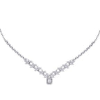 2,30 ct. Diamant Baguette Collier