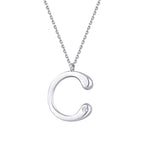 0,02 ct. Diamant Halskette Buchstabe C