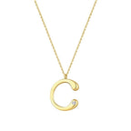 0,02 ct. Diamant Halskette Buchstabe C
