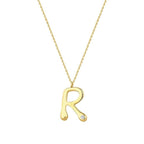 0,02 ct. Diamant Halskette Buchstabe R
