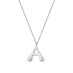 0,04 ct. Diamant Halskette Buchstabe A