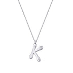 0,04 ct. Diamant Halskette Buchstabe K