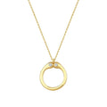 0,04 ct. Diamant O-Buchstabe Halskette