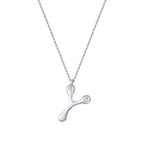 0,04 ct. Diamant Halskette Buchstabe Y