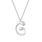 0,02 ct. Diamant Halskette Buchstabe G
