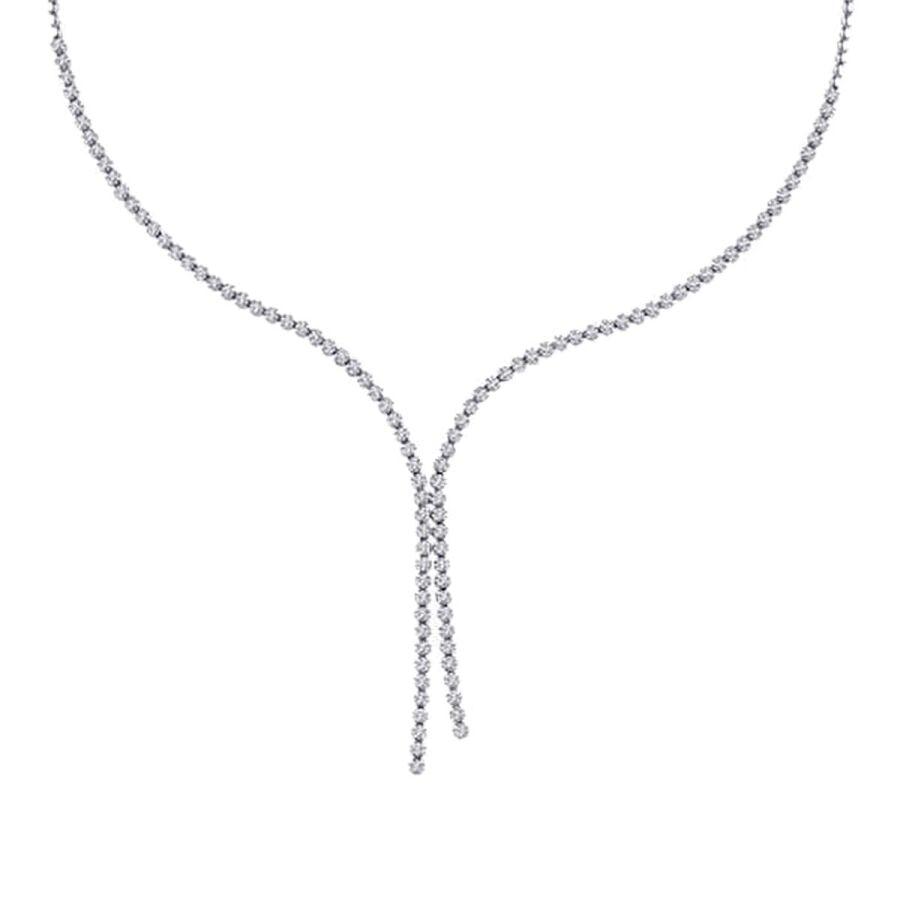 3,12 ct. Diamant Tennis Collier