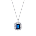 6,04 ct. Diamant Saphir Halskette