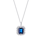 6,04 ct. Diamant Saphir Halskette