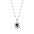 1,47 ct. Diamant Baguette Saphir Halskette