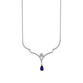 0.49 ct. Diamant Saphir Halskette