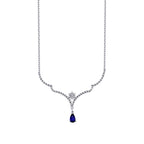 0.49 ct. Diamant Saphir Halskette