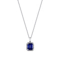 1,68 ct. Diamant Saphir Halskette
