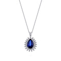 1,29 ct. Diamant Saphir Halskette