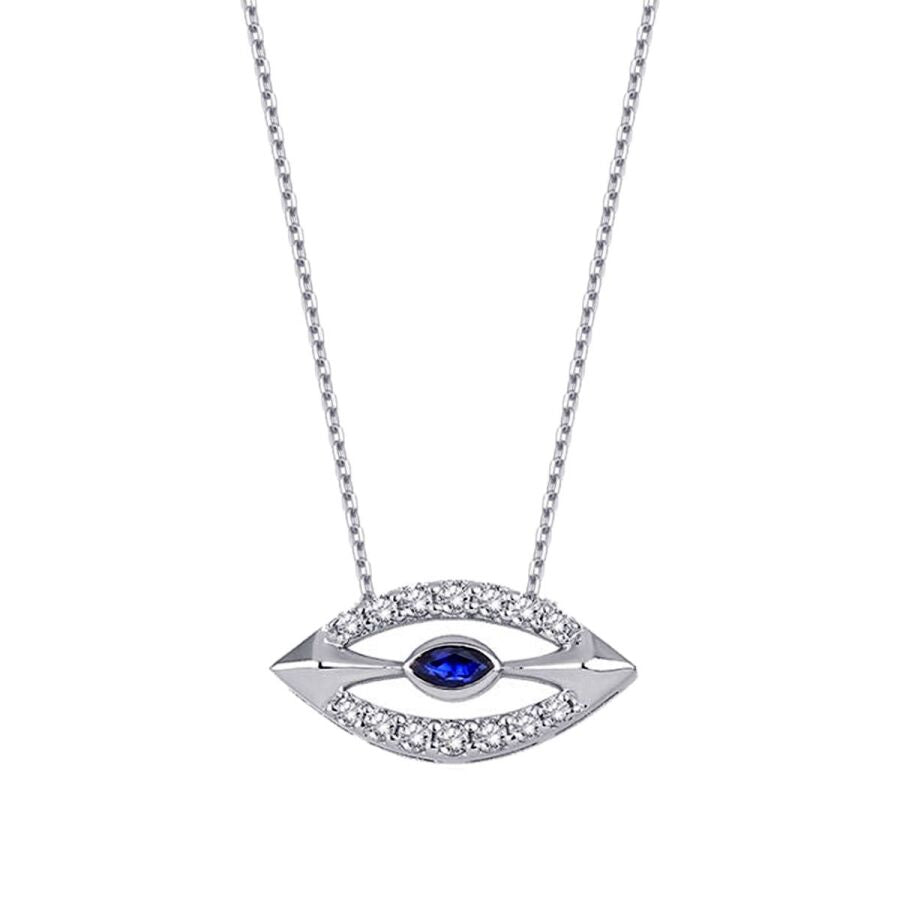 0,29 ct. Diamant Saphir Halskette