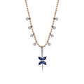 0,59 ct. Diamant Saphir Halskette