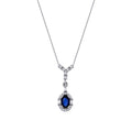 0.52 ct. Diamant Saphir Halskette