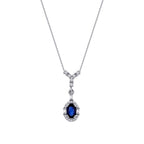 0.52 ct. Diamant Saphir Halskette