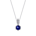 0,32 ct. Diamant Saphir Halskette