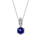 0,32 ct. Diamant Saphir Halskette