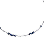 5.99 ct. Diamant Saphir Halskette