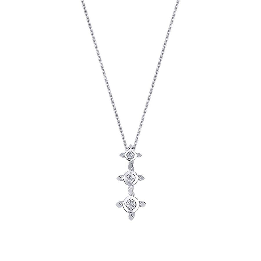 0,10 ct. Diamant Tria Halskette