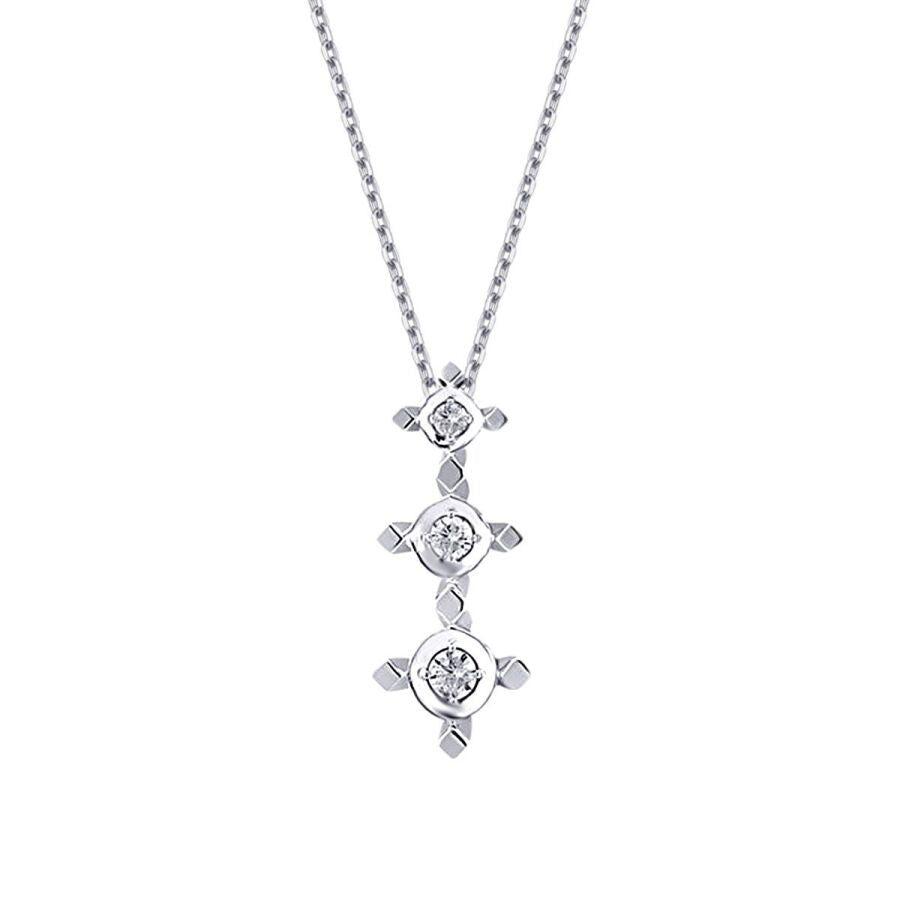 0,10 ct. Diamant Tria Halskette