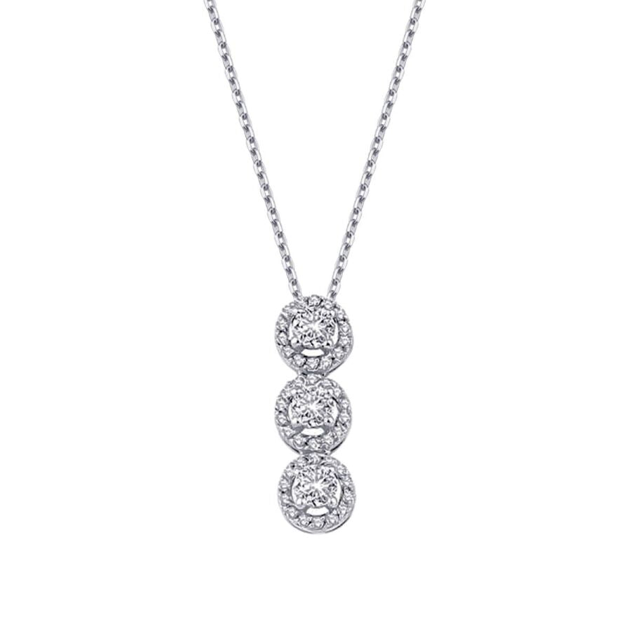 0.46 ct. Diamant Tria Halskette