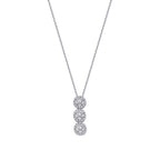 0,46 ct. Diamant Tria Halskette