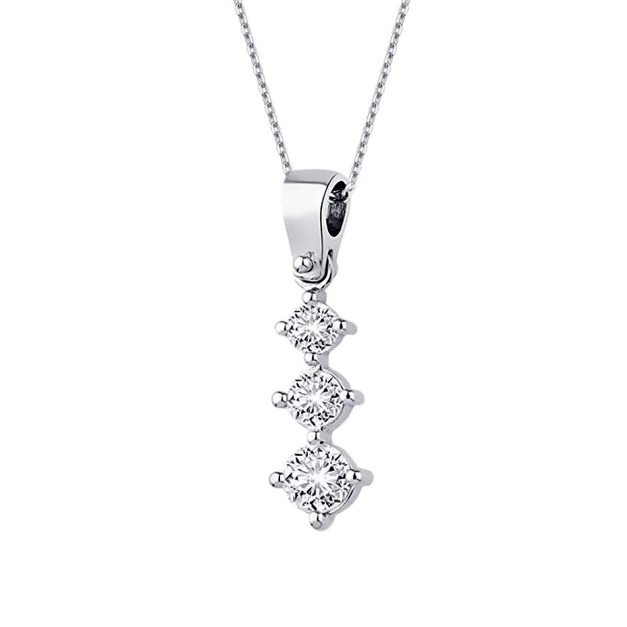 0.40 ct. Diamant Tria Halskette