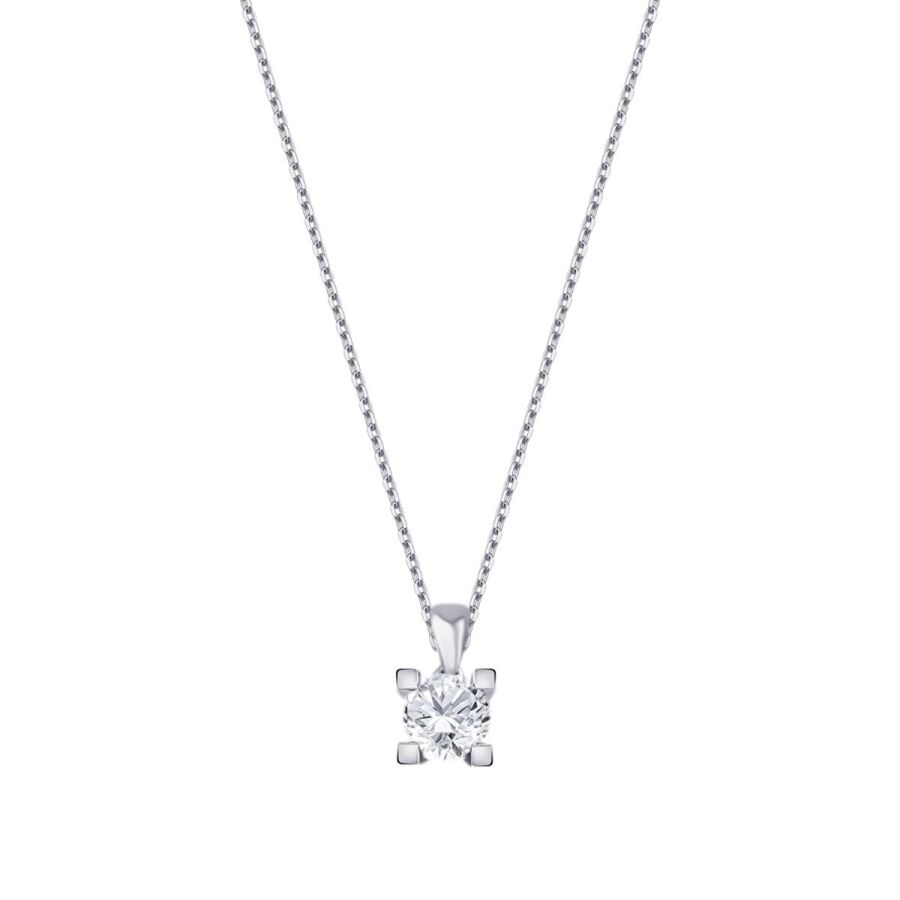 0,50 ct. Diamant Solitärhalskette