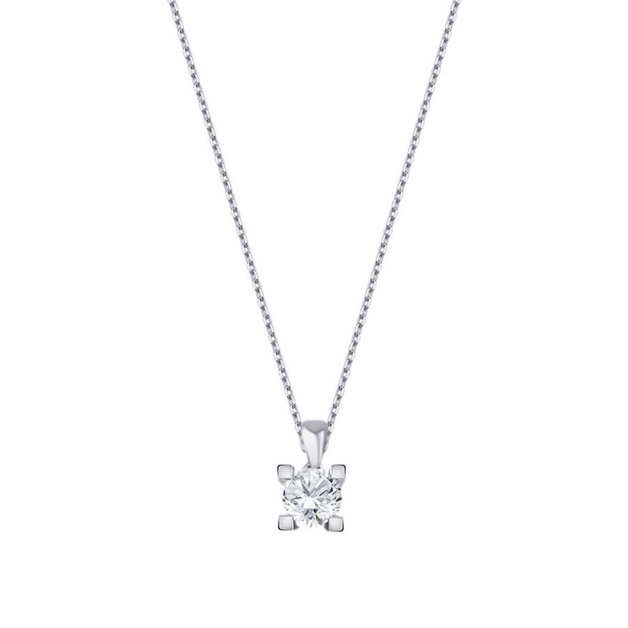 0.20 ct. Diamant Solitär Halskette