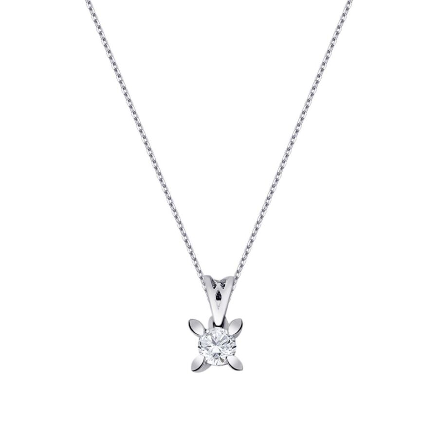 0.25 ct. Diamant Solitär Halskette
