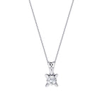 0,06 ct. Diamant Solitärhalskette