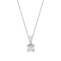 0.04 ct. Diamant Solitär Halskette
