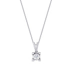 0,04 ct. Diamant Solitärhalskette