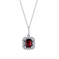 1,40 ct. Diamant Rubin Halskette
