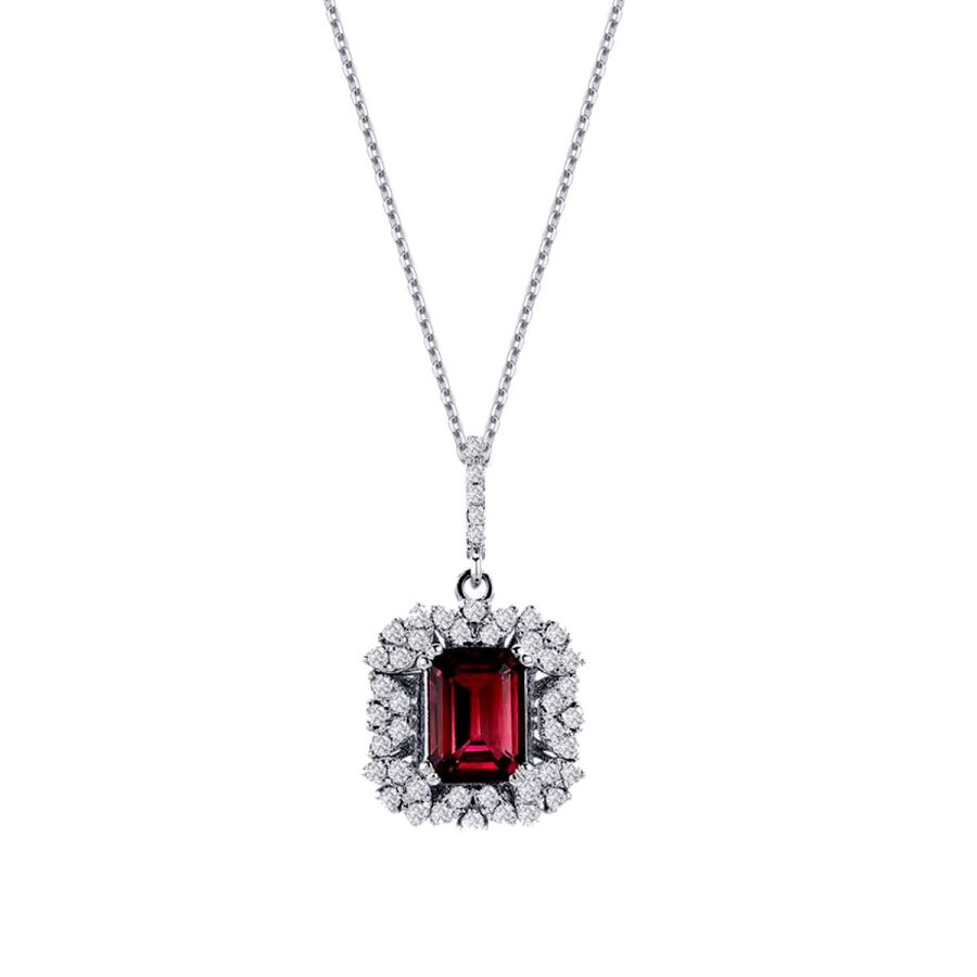 1.40 ct. Diamant Rubin Halskette