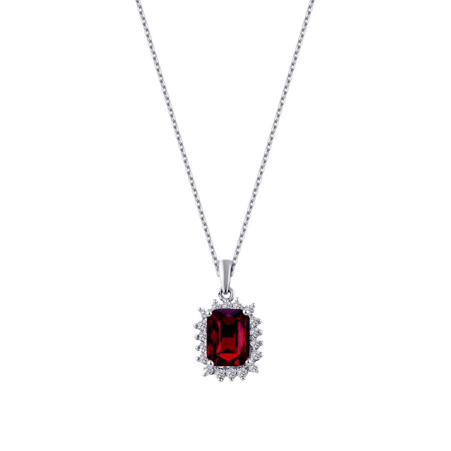1.27 ct. Diamant Rubin Halskette
