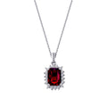 1,27 ct. Diamant Rubin Halskette