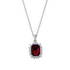 1,27 ct. Diamant Rubin Halskette