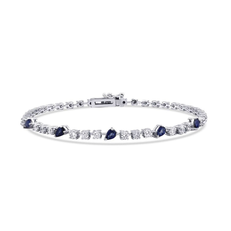 1.67 ct. Diamant Saphir Armband