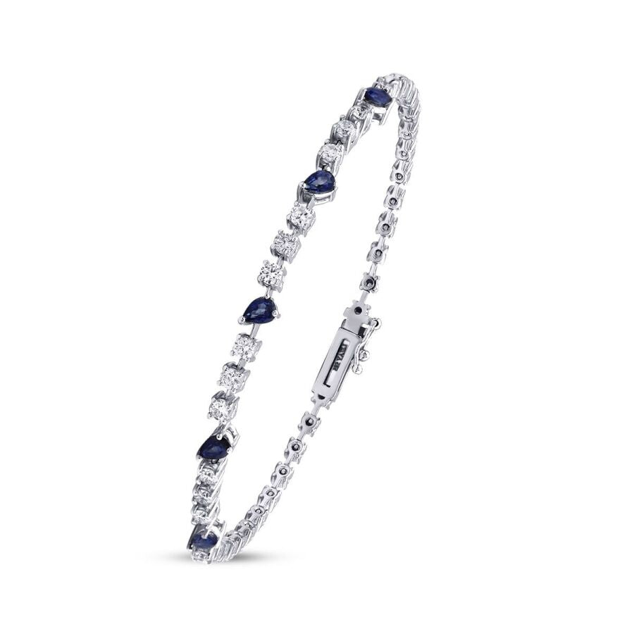 1,67 ct. Diamant Saphir Armband