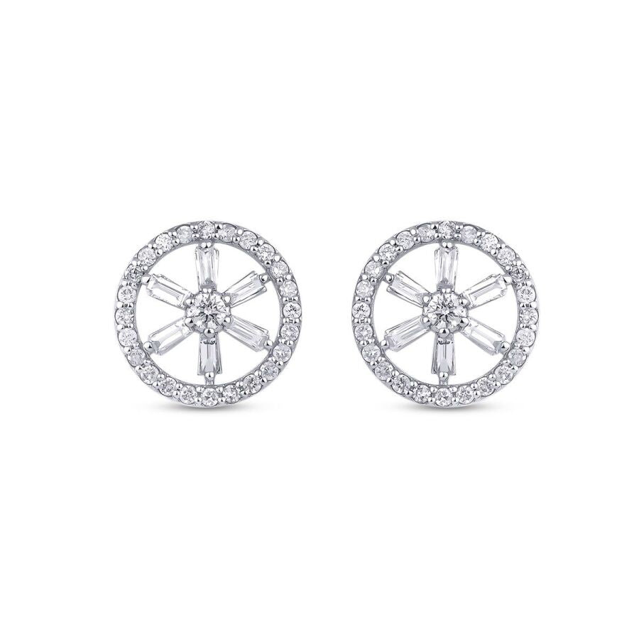 0,51 ct. Diamant Baguette Ohrringe