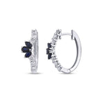 1.30 ct. Diamant Saphir Ohrringe