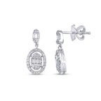 0,42 ct. Diamant Baguette Ohrringe